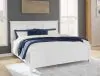 Ashley Furniture B680/31/36/56/58/97/92(2) Ashley Furniture B680/31/36/56/58/97/92(2) Fortman - 7 Pc. - Dresser, Mirror, King Panel Bed, 2 Nightstands - White