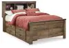 Ashley Furniture B446B79 Trinell - Full Bookcase Bed With 2 Sided Storage - Brown