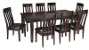Ashley Furniture D596/35/01(8) Ashley Furniture D596/35/01(8) Haddigan - 9 Pc. - Extension Table, 8 Side Chairs - Dark Brown