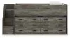 Ashley Furniture B4480B26 Ashley Furniture B4480B26 Frandern - Twin Loft Bed With 2 Drawer Storages - Gray