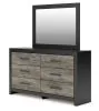 Ashley Furniture PCB1118B1 Ashley Furniture PCB1118B1 Broachmyn - Dresser And Mirror - Black / Gray