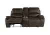 New Classic U093-25-BRN New Classic U093-25-BRN Brookings - Console Loveseat With Dual Recliners - Brown