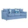 New Classic U1270-30-BLU Sylvie - Sofa With 4 Accent Pillows - Slate Blue