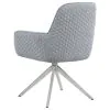 CoasterElevations 110322 Abby - Fabric Upholstered Swivel Dining Arm Chair - Light Gray