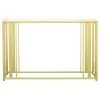 CoasterEssence 723609 Adri - Glass Top Entryway Sofa Console Table - Matte Brass