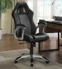 CoasterEssence 800046 Roger - Upholstered Adjustable Home Office Desk Chair - Black