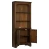 CoasterElevations 881286 Hartshill - 3-Shelf Cabinet Bookcase - Burnished Oak