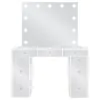 Coaster Fine Furniture 930245 Regina - Makeup Vanity Table Set With Lighting - White