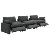 Coaster Fine Furniture 609531PT Collins - 5 Piece Power Reclining Home Theater Seating - Dark Gray
