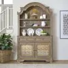 Liberty Furniture 244N-DR-HB Liberty Furniture 244N-DR-HB Magnolia Manor - Hutch & Buffet - Weathered Bisque