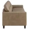 Coaster Fine Furniture 504667 Scotland - Faux Leather Upholstered Track Arm Sofa - Brown