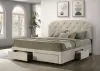 Coaster Fine Furniture 316011KEB1 Marianna - King Headboard, Drawers & Slats, Box 1 of 2 - Cream