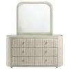 Coaster Fine Furniture 360113M Sonya - 6-Drawer Upholstered Bedroom Dresser With Mirror - Ivory