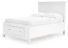 Ashley Furniture B680B25 Ashley Furniture B680B25 Fortman - Full Panel Storage Bed - White