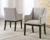 Ashley Furniture D984/45/01(6)/01A(2)/60 Burkhaus - 10 Pc. - Dining Room Extension Table, 6 Side Chairs, 2 Arm Chairs, Server - Dark Brown