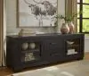 Ashley Furniture W841-168 Galliden - Extra Large TV Stand - Black