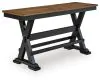 Ashley Furniture D634-09 Ashley Furniture D634-09 Wildenauer - Large Counter Dining Room Bench - Brown / Black