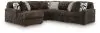 Ashley Furniture 98104S21 Ashley Furniture 98104S21 Midnight-Madness - 5-Piece Sectional With LAF Corner Chaise - Chocolate
