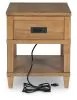 Ashley Furniture T655-3 Sharlance - Rectangular End Table - Light Brown