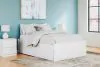 Ashley Furniture EB9630B13 Ashley Furniture EB9630B13 Onita - Full Platform Bed With 2 Side Storage - White