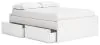 Ashley Furniture EB9630B9 Ashley Furniture EB9630B9 Onita - Full Platform Bed With 1 Side Storage - White
