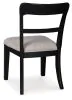 Ashley Furniture PCD824-01 Greddinton - Upholstered Dining Side Chair (Set of 2) - Black
