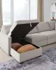 Benchcraft® 68605S62 Benchcraft® 68605S62 ModMax Luxe - 4-Piece Double Storage Chaise Sectional - Flint