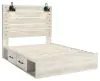 Ashley Furniture B192B17 Ashley Furniture B192B17 Cambeck - Queen Panel Bed With Side Storage Drawers - Whitewash