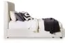 Ashley Furniture PCB2611B4 Brizmore - Queen Upholstered Storage Bed - Beige