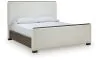 Ashley Furniture PCB843B5 Radkin - California King Upholstered Panel Bed - Burnished Brown