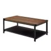 New Classic T4138-3P-BRN Linea - 3 Piece Occasional Set (1 Coffee & 2 End Tables) - Black / Brown