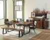 CoasterElevations 110183 Ditman - Live Edge Wood Dining Bench - Gray Sheesham