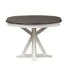 Liberty Furniture 417-DR-PDS Allyson Park - Pedestal Table - Wirebrushed White / Charcoal