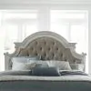 Liberty Furniture 244-BR13HU Magnolia Manor - Queen Upholstered Panel Headboard - Antique White
