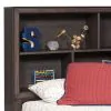 Samuel Lawrence Furniture S462-YBR-K13 Granite Falls - Twin Bed with Bookcase Headboard and Trundle- Espresso Brown