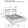 CoasterEssence 202701KW Briana - Wood California King Storage Bookcase Bed - Black
