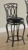 CoasterEveryday 122059 Adamsville - Upholstered Swivel Counter Height Stool - Black