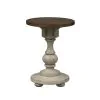 Liberty Furniture 498-OT1021 Morgan Creek - Chair Side Table - Antique White / Wirebrushed Tobacco Accents