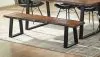 CoasterElevations 110183 Ditman - Live Edge Wood Dining Bench - Gray Sheesham