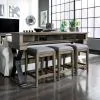 Liberty Furniture 473-OT9001 Sonoma Road - Upholstered Console Stool - Weathered Beaten Bark