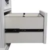 Liberty Furniture 417-HOJ-LSD Allyson Park - L Shaped Desk With Hutch - Wirebrushed White / Charcoal