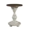 Liberty Furniture 498-OT1021 Morgan Creek - Chair Side Table - Antique White / Wirebrushed Tobacco Accents