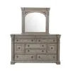 Pulaski Furniture P167-BR-K7 Kingsbury - Dresser And Mirror - French Gray
