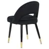 CoasterEssence 193562 Lindsey - Upholstered Dining Side Chair (Set of 2) - Black