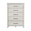 Liberty Furniture 406W-BR41 Modern Farmhouse - 5 Drawer Chest - White
