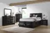 CoasterEssence 202701KW Briana - Wood California King Storage Bookcase Bed - Black