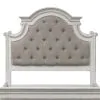 Liberty Furniture 244-BR15HU Liberty Furniture 244-BR15HU Magnolia Manor - King Upholstered Panel Headboard - Antique White