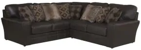 Jackson 4378/42/62-09 Jackson 4378/42/62-09 Denali - 2 Piece Italian Leather Match Sectional With 8 Included Accent Pillows - Chocolate