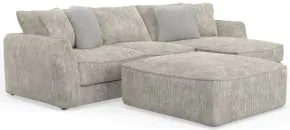 Jackson 2306/63/76/28-01 Jackson 2306/63/76/28-01 Bucktown - 2 Piece Sofa / RSF Chaise With Extra Thick Cuddler Seat Cushions & Cocktail Ottoman - Parchment