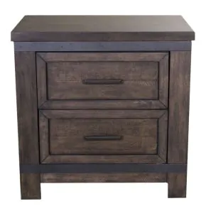 Liberty Furniture 759-BR61 Thornwood Hills - Nightstand - Rock Beaten Brown